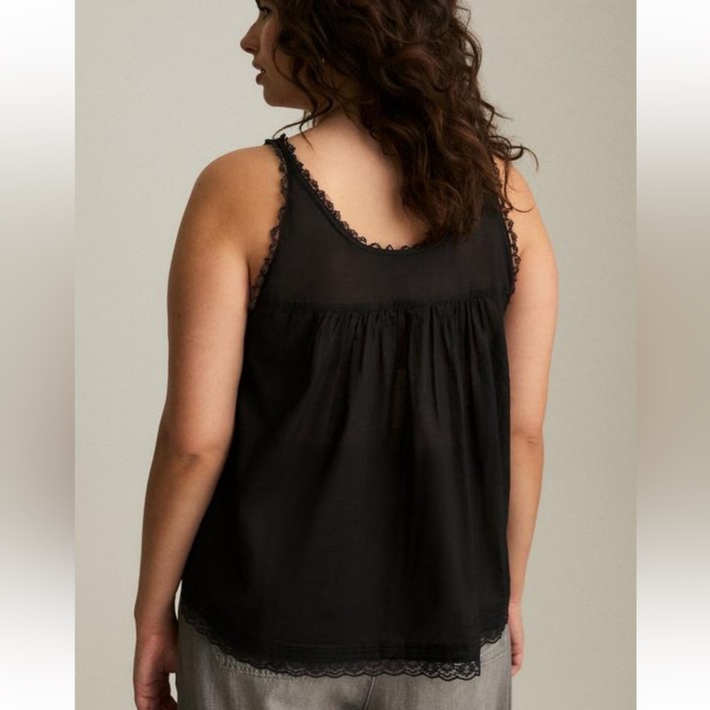 Torrid Festi Lace Tie Front Tank - Picture 4 of 5